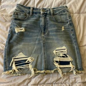 American Eagle ripped skirt size 0